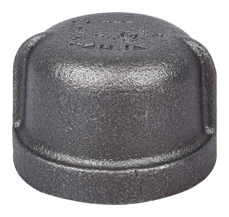 ProSource 18-1B Pipe Cap, 1 in, Threaded, Iron, 40 Schedule, 300 psi Pressure