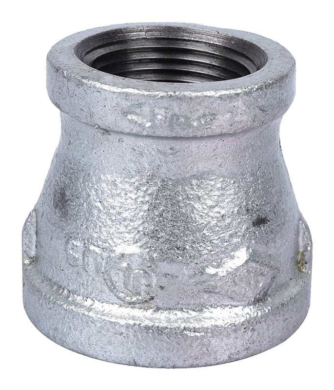 ProSource 24-11/4X1G Reducing Pipe Coupling, 1-1/4 x 1 in, Threaded, Steel, 40 Schedule, 300 psi Pressure