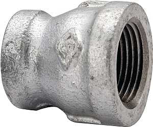 ProSource 24-11/2X1G Reducing Pipe Coupling, 1-1/2 x 1 in, Threaded, Steel, 40 Schedule, 300 psi Pressure