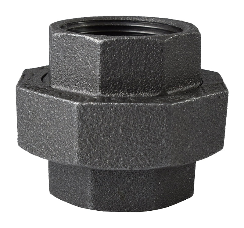 ProSource 34B-1-1/4B Pipe Union, 1-1/4 in, Threaded, Iron, 40 Schedule, 300 psi Pressure