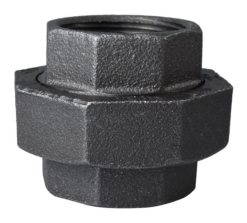 ProSource 34B-1-1/2B Pipe Union, 1-1/2 in, Threaded, Iron, 40 Schedule, 300 psi Pressure