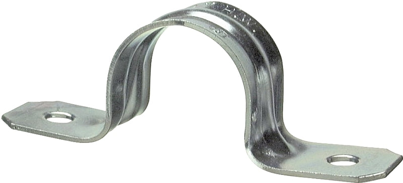 Halex 61215B 2-Hole Rigid Conduit Strap, 1-1/2 in, Steel