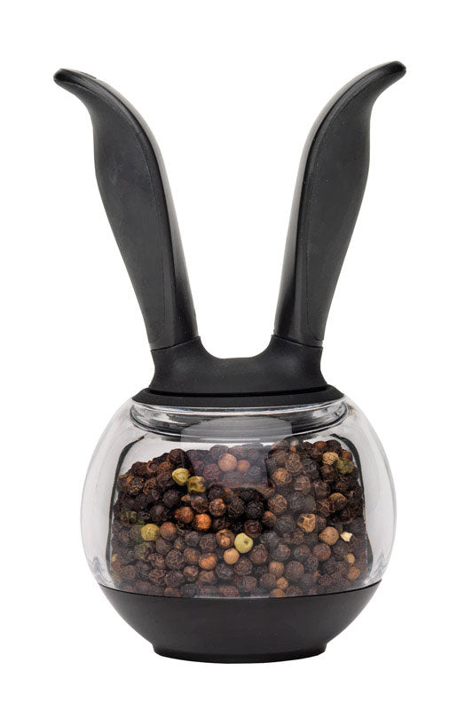 Chef'n Black/Clear Plastic Pepper Ball Grinder, Pack of 6
