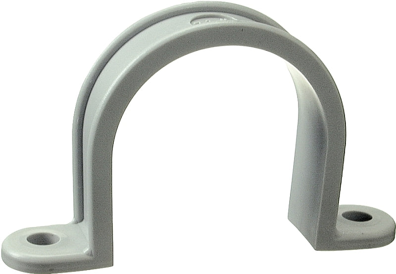 Halex 71207B 2-Hole Conduit Strap, 3/4 in, PVC, Wall Mounting