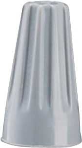 Gardner Bender WireGard GB-1 Series 10-001 Wire Connector, Gray, 22 to 16 AWG Wire, Steel Contact, 100/CT