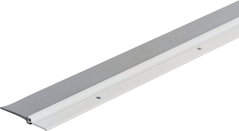 M-D 69644 Door Sweep, 36 in L, 2-1/4 in W, Aluminum Flange, Vinyl Insert, ADA Compliant