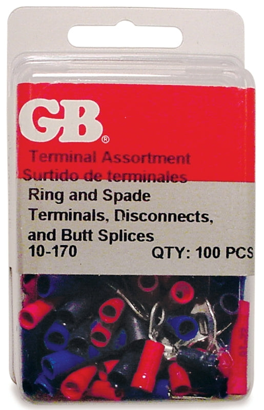 Gardner Bender 10-170 Bulk Pack Terminal Assortment Kit, 600 V, 22 to 14 AWG Wire, Assorted
