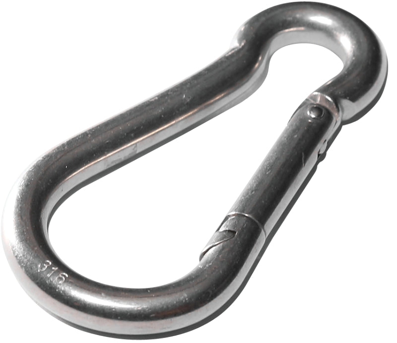 Baron 2450-9/32 Spring Hook Snap Link, 0.28 in THK Dimensions, Steel, Zinc