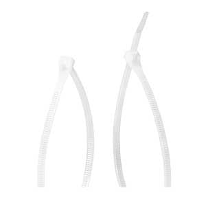 Gardner Bender 45-312 Cable Tie, 3 in Max Bundle Dia, Double-Lock Locking, 6/6 Nylon, Natural, 11 in L, 12/BAG
