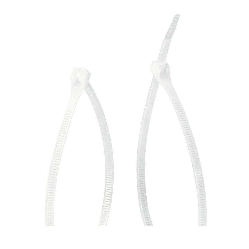 Gardner Bender 45-312 Cable Tie, 3 in Max Bundle Dia, Double-Lock Locking, 6/6 Nylon, Natural, 11 in L, 12/BAG