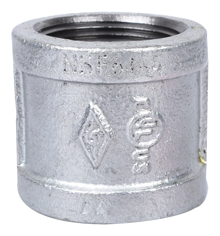 ProSource 21-1 1/4G Pipe Coupling, 1-1/4 in, Threaded, Steel, 40 Schedule, 300 psi Pressure