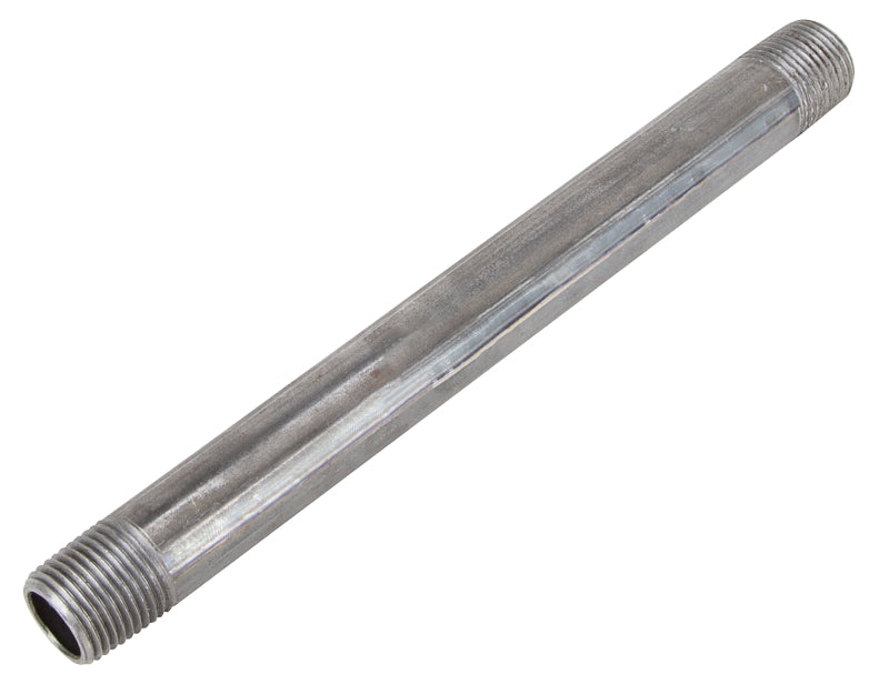ProSource 1/2X6B Pipe Nipple, 1/2 in, Male, Steel, 40 Schedule, 6 in L