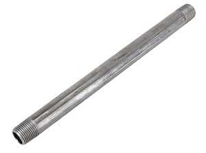 ProSource 1/2X12B Pipe Nipple, 1/2 in, Male, Steel, 40 Schedule, 12 in L