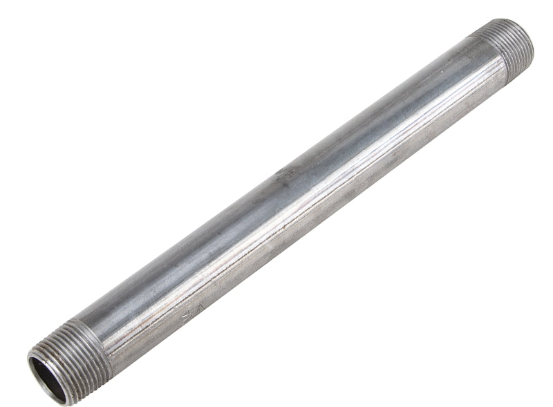 ProSource 3/4X8B Pipe Nipple, 3/4 in, Male, Steel, 40 Schedule, 8 in L