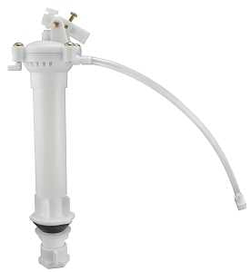 Plumb Pak PP830-1 Toilet Ballcock, Plastic, White, For: 8-1/2 in Toilet Tanks