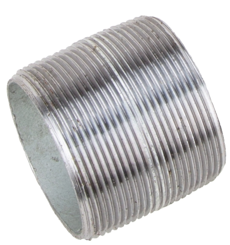 ProSource 1/8XCG Pipe Nipple, 1/8 in, Male NPT Threaded, Steel, 40 Schedule, Pack of 10