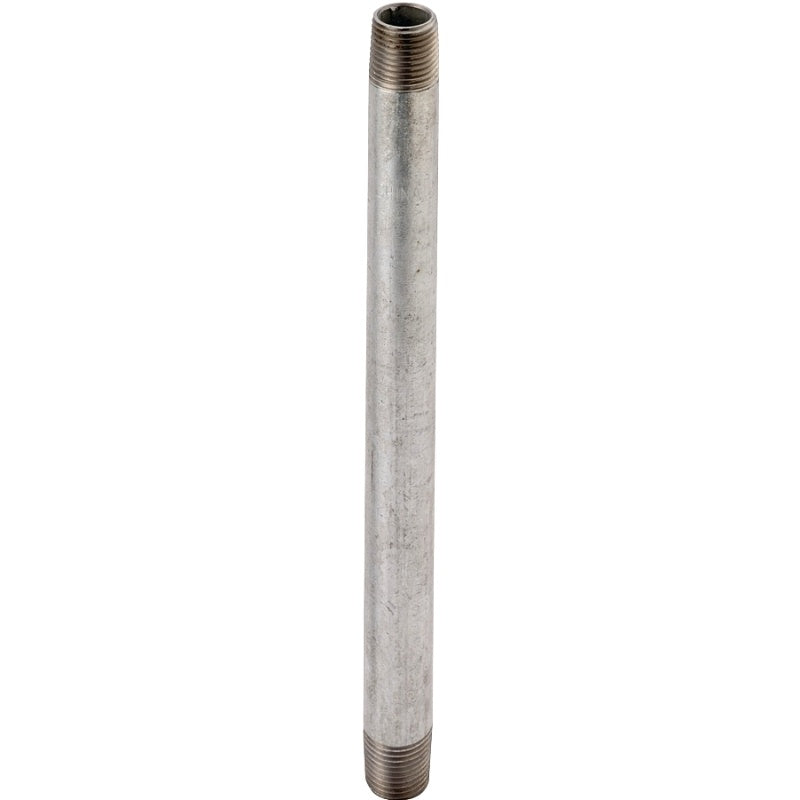 ProSource 2X8G Pipe Nipple, 2 in, Male, Steel, SCH 40 Schedule, 8 in L