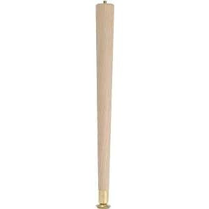 Waddell 2512 Table Leg, 11-1/2 in H, Hardwood, Smooth Sanded