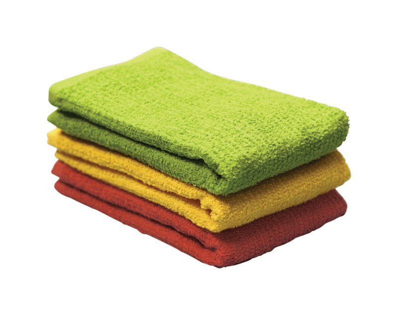 Ritz Soap&Water White Cotton Solid Bar Mop Dish Cloth 3 pk, Pack of 3