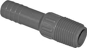 Boshart UPPA-05 Pipe Adapter, 1/2 in, MPT x Insert, Polyethylene, Gray, 200 psi Pressure