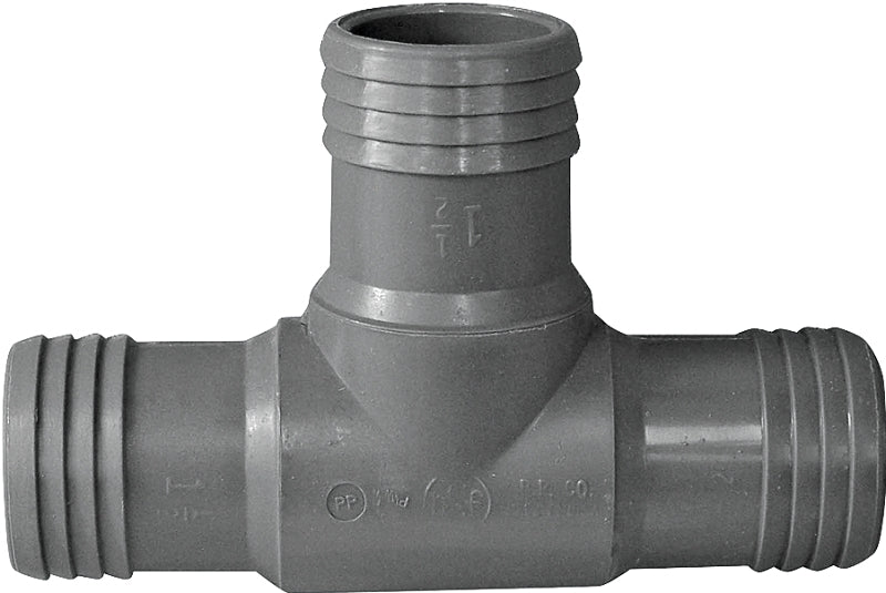 Boshart UPPT-15 Pipe Tee, 1-1/2 in, Insert, Polypropylene