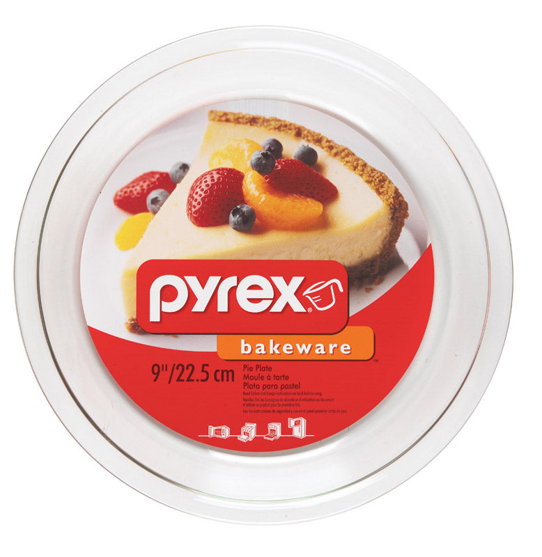 Pyrex 9 in. Pie Plate Clear 1 pc, Pack of 6