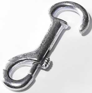 Baron 231 Chain Snap, 3/8 in Snap Opening, 3-1/2 in L Dimensions, 60 lb Working Load, Malleable Iron, Electro-Galvanized
