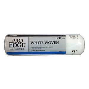 Linzer RC101-9 Roller Cover, White, 3/8 in Thick Nap, 9 in L, Woven Fabric Cover, 24/PK