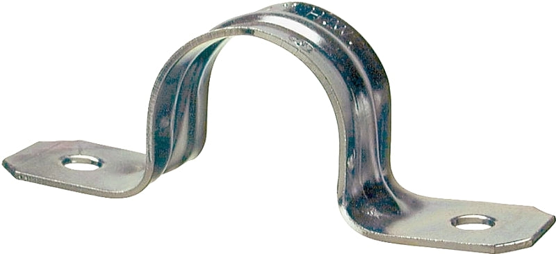 Halex 61230 2-Hole Rigid Conduit Strap, 3 in, Steel, Galvanized
