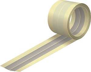 USG 388810010 Corner Metal Flexible Tape, 100 ft L, 2 in W, Gray/White
