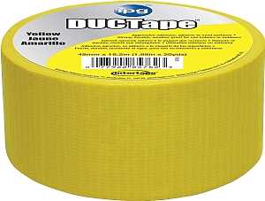 IPG 6720YEL All-Purpose Duct Tape, 20 yd L, 1.88 in W, Polyethylene-Coated Cloth Backing, Yellow