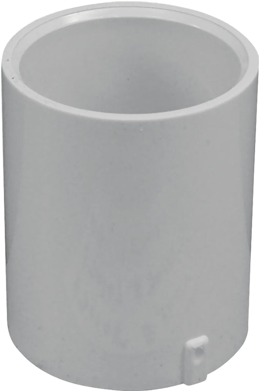 IPEX 435450 Pipe Coupling, 1 in, Socket, PVC, White, SCH 40 Schedule