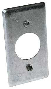 Raco 863 Handy Box Cover, 1-13/32 in Dia, 4-3/16 in L, 2-5/16 in W, Galvanized Steel, Gray