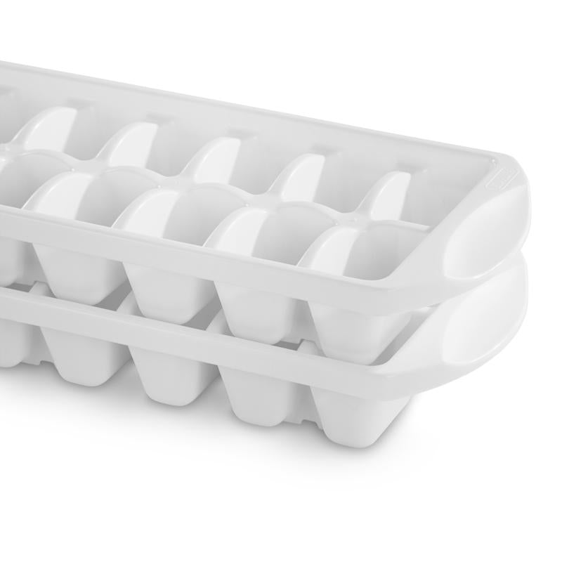 Sterilite White Polypropylene Ice Cube Tray