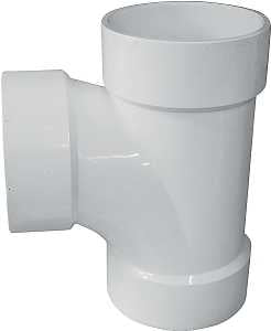 IPEX 192154L Sanitary Pipe Tee, 4 in, Hub, PVC, White, SCH 40 Schedule