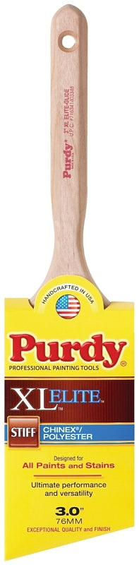 Purdy 152530 Trim Brush, Natural Hardwood Handle, Nylon/Polyester Bristle, Fluted Handle