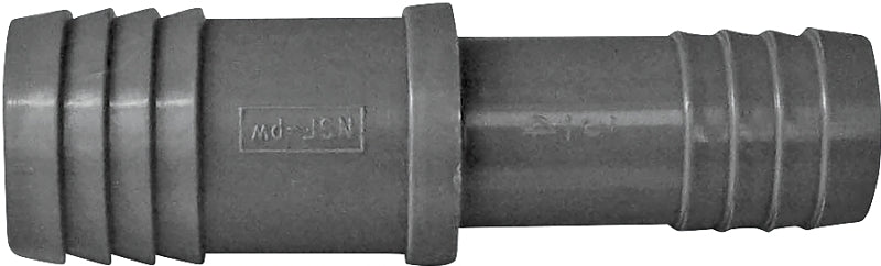 Boshart UPPRC-1007 Reducing Pipe Coupling, 1 x 3/4 in, Insert, Polypropylene, Gray
