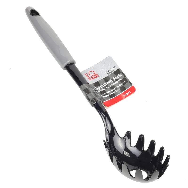 Chef Craft Black/Gray Nylon Spaghetti Fork, Pack of 3