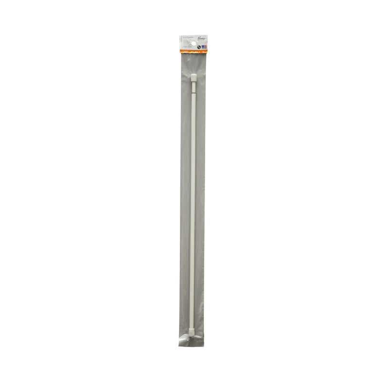 Kenney White Traditional/Transitional Tension Rod 28 in. L X 48 in. L