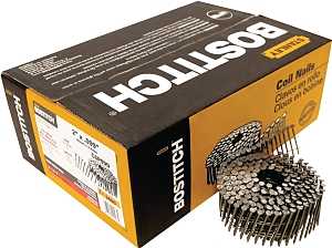 Bostitch C6P99D Series Framing Nail, Wire Collation, 2 in L, Steel, Smooth Shank, 3600/PK