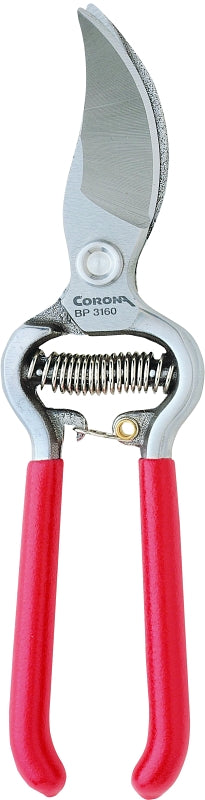 Corona BP 3160 Pruning Shear, 3/4 in Cutting Capacity, Steel Blade, Bypass Blade, Steel Handle, Cushion-Grip Handle