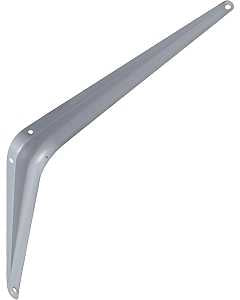 National Hardware 211BC Series N171-074 Shelf Bracket, 100 lb, 8 in L, Steel, Gray, Pack of 20