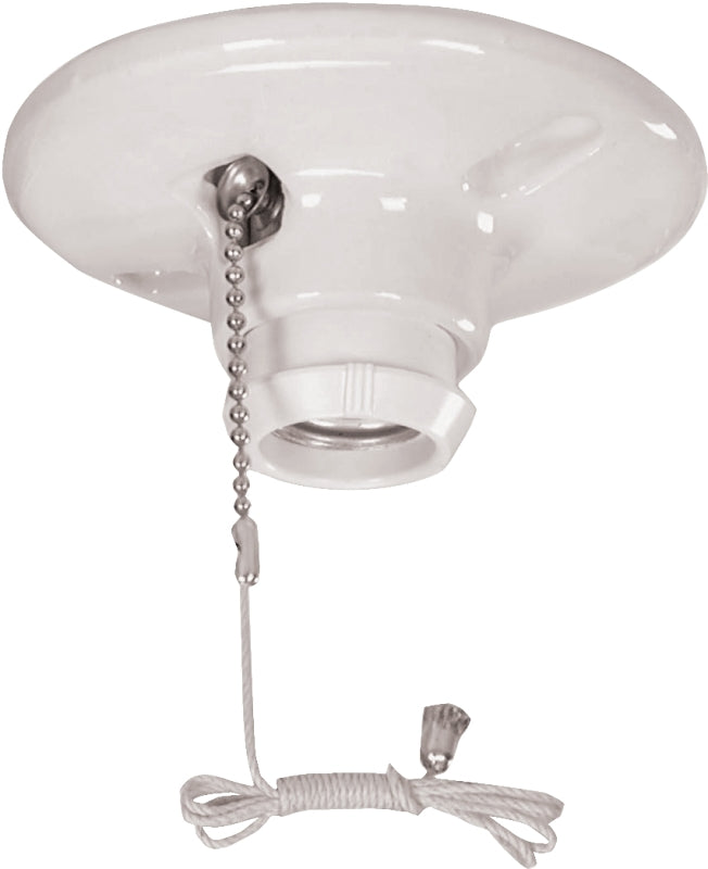 Eaton Wiring Devices 659-SP Lamp Holder, 4.5 in Dia x 2.14 in H Dimensions, 250 VAC, 660 W, White