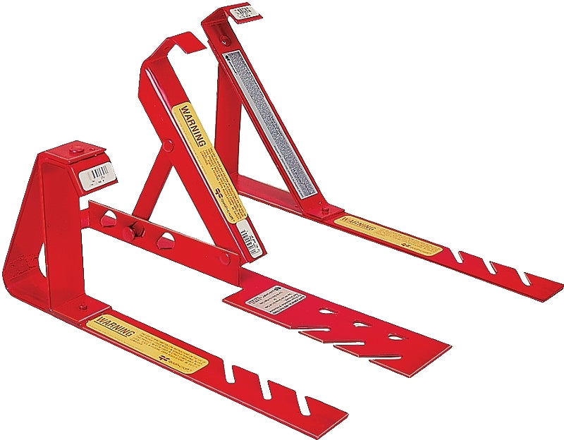 Qualcraft 2501 Fixed Roof Bracket, Adjustable, 10 in L x 2 in W Dimensions, Steel, Red, Powder-Coated