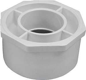 IPEX 035677 Reducer Bushing, 4 x 2 in, Spigot x Socket, PVC, White, SCH 40 Schedule, 220, 280 psi Pressure