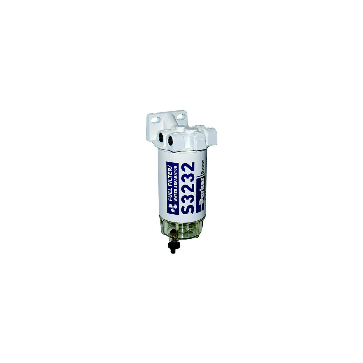 Racor 10 Micron Gas Spin-On Fuel/Water Seperator With Clear Bowl for Outboards