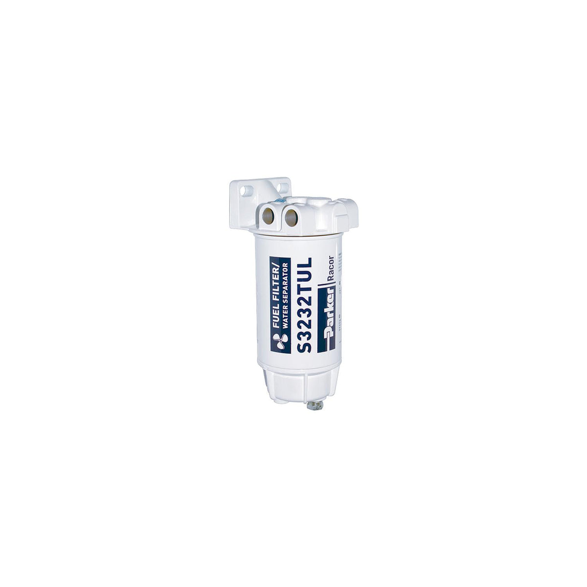 Racor 10 Micron Gas Spin-On Fuel/Water Seperator With Metal Bowl for Inboard/Outboard