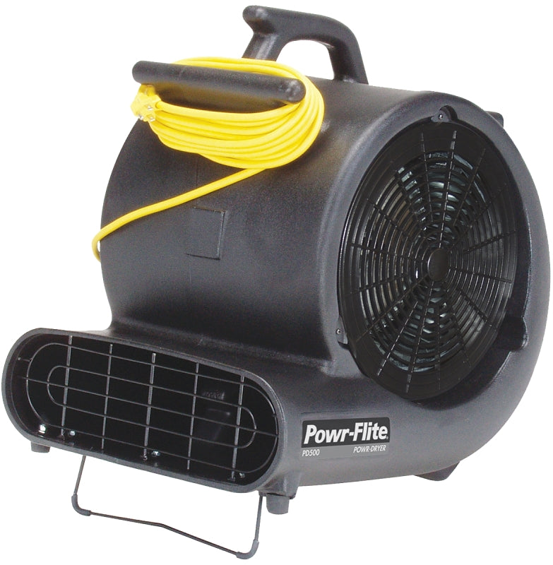 Powr-Flite PDS1 Power Dryer, 120 V, 3800 fpm Air, Copolymer/Polypropylene, Black