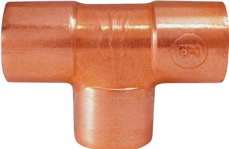 Nibco 611 Series W01675J Pipe Tee, 3/4 in, Female Solder Cup, Copper