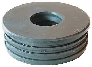 Fernco P44U-139 Flexible Compression Donut, Plastic, For: Sewer Pipe Joints and DWV Connections Such as Sockets, Hubs